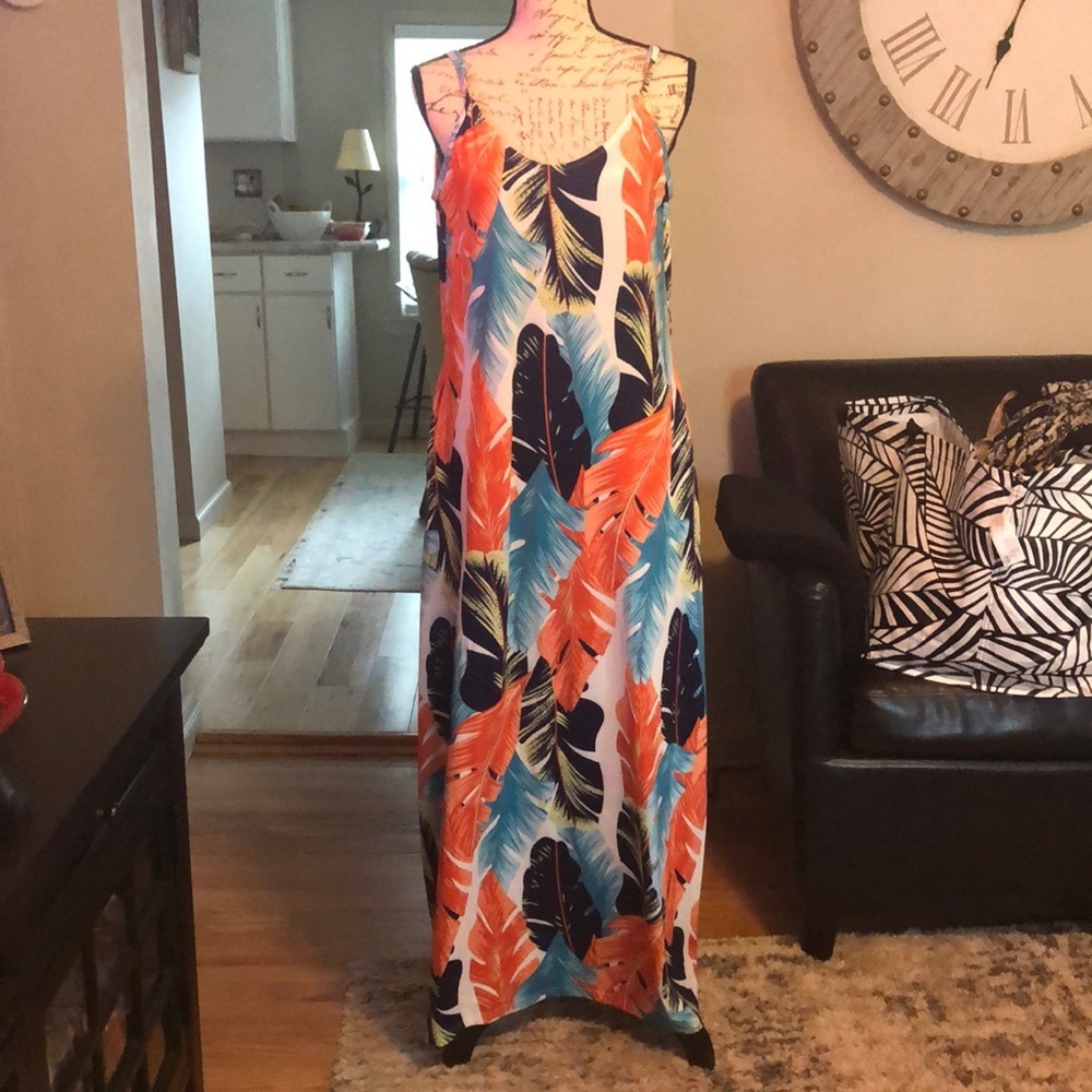 LAST CHANCE 💄 OURS Hawaiian print maxi dress, size Medium